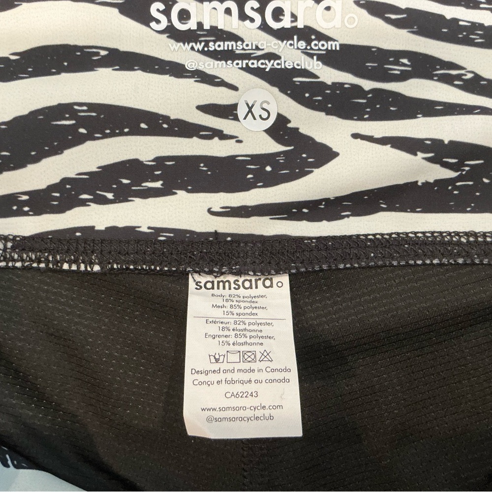 “Samsara” “The OG” Zebra Print Women’s Cycling Shorts - Picture 8 of 8